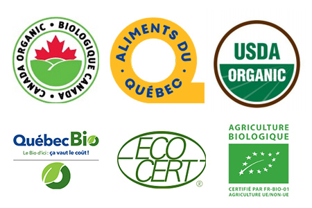 Canada organic, aliments du Québec bio, usda organic, Québec bio, Ecocert, Agriculture biologique